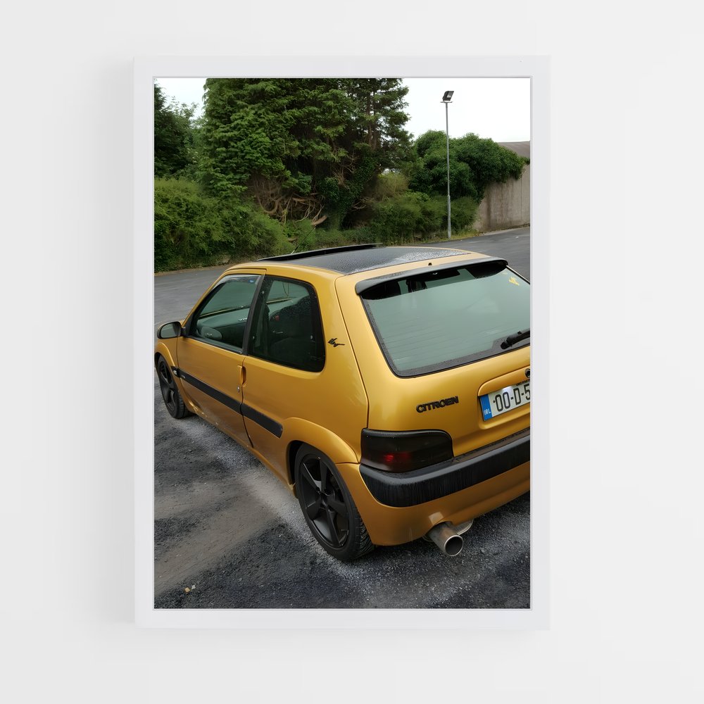 Poster Yellow Ride – affiche Citroën (vue 3)